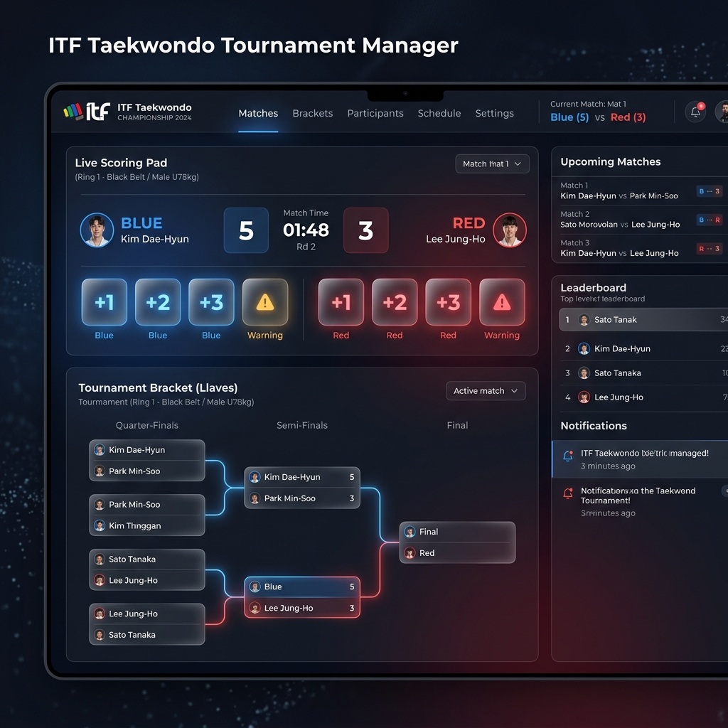 Corner Click - ITF Tournament App